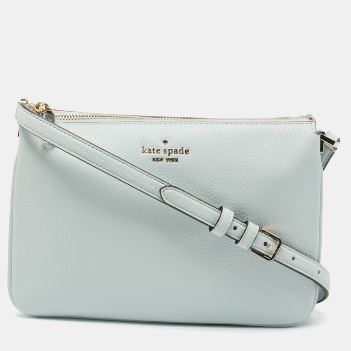 Kate Spade Light Blue Leila Triple Gusset Crossbody Bag ShopStyle