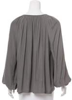 Thumbnail for your product : Ramy Brook Lace-Up Long Sleeve Blouse