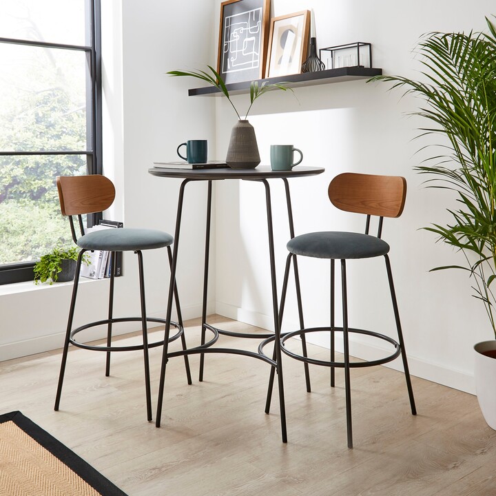 Dunelm Stannis Bar Table with 2 Stannis Bar Stools Pacific Blue ShopStyle