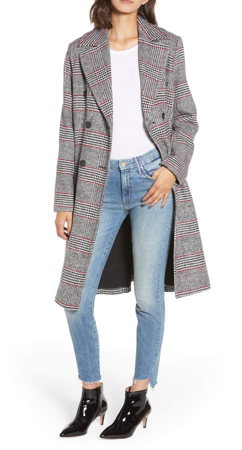 mural blazer midi coat