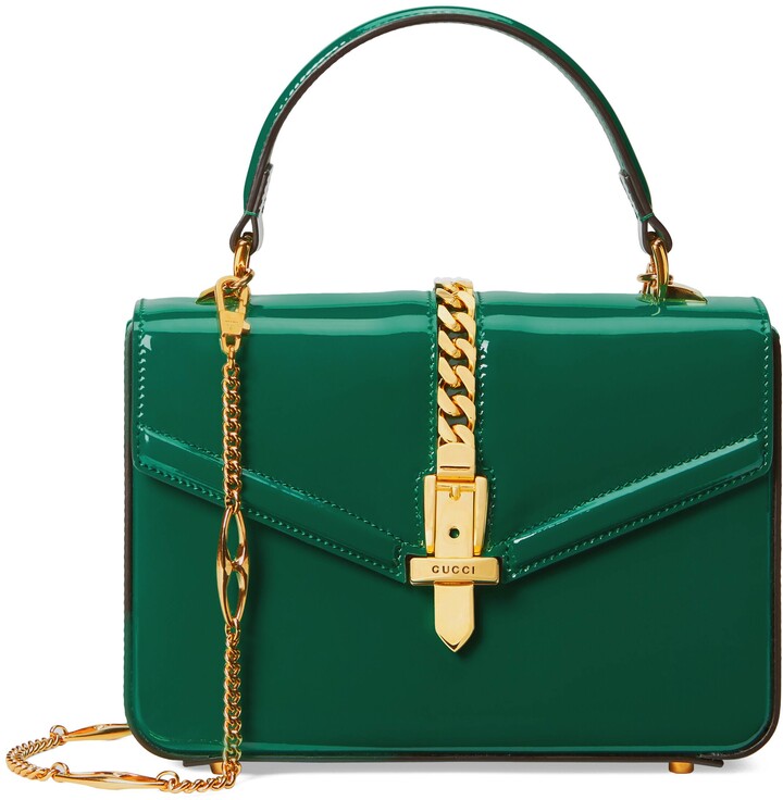 Gucci Sylvie 1969 patent leather mini top handle bag ShopStyle