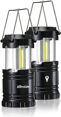 Alltrolite 2-Pack Camper LED Camping Lantern Lights Collapsible 500lm | COB Technology | Waterproof Lantern with Magnetic Base for Night, Night