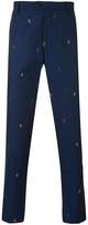 Thumbnail for your product : Kenzo embroidered patch trousers