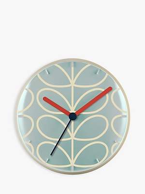 Orla Kiely Linear Stem Wall Clock, 30cm