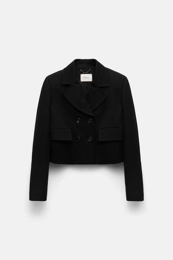 Dorothee Schumacher Cropped blazer in Punto Milano