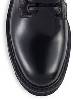 Thumbnail for your product : Prada Patent Leather Lace-Up Combat Boots