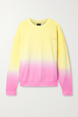 WSLY Ombré Cotton-blend Jersey Sweatshirt - Yellow