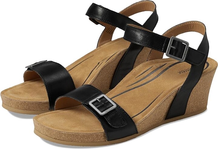 Aetrex Lexa Women's Shoes Black 1 : EU 38 (US Women's 7.5-8) M (B) Leather