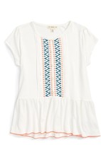 Thumbnail for your product : Girl's Tucker + Tate Embroidered Tee