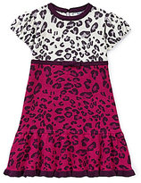 Thumbnail for your product : Hartstrings 2T-6X Pieced Leopard-Print Colorblock Sweater Dress