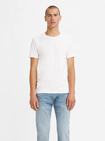 Levi's Slim Fit Crewneck T-Shirt (2-Pack) - Men's - White - ShopStyle