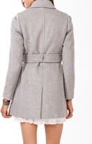 Thumbnail for your product : Forever 21 Contemporary Belted Double-Breasted Coat