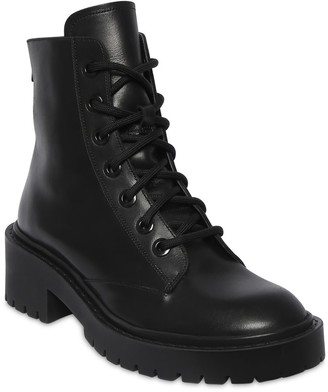 Kenzo 50mm Pike Lace-up Leather Combat Boots