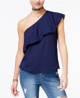 Thumbnail for your product : Love, Fire Juniors' One-Shoulder Ruffle Top
