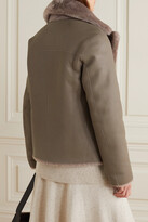 Thumbnail for your product : Joseph Calla Double-breasted Shearling Coat - Brown