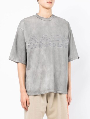 AAPE BY *A BATHING APE® embossed logo T-shirt