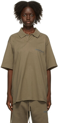 Essentials Taupe Jersey Polo