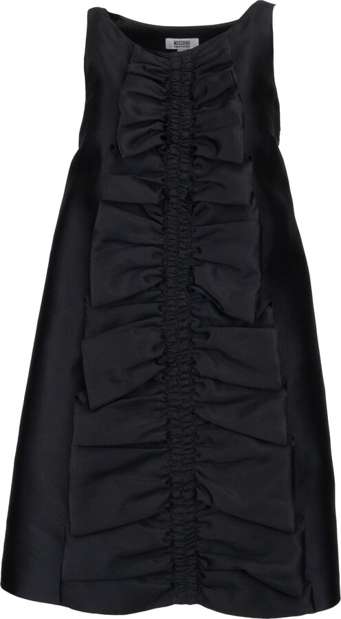 Moschino Cheap and Chic Cocktail Dress with Pleated Ruffles - '00s