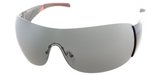 Thumbnail for your product : Prada Linea Rossa PS 07HS 7OV1A1 Gloss Black And Grey Shield Sunglasses Grey Lens