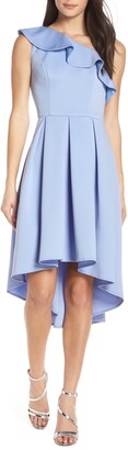 Chi Chi London One-Shoulder High/Low Cocktail Dress