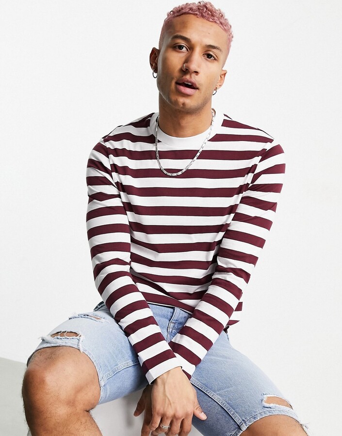 asos striped long sleeve top