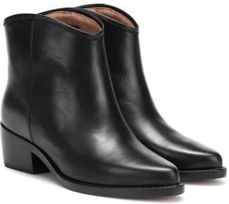 LEGRES Western Low leather ankle boots