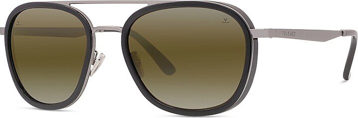 Vuarnet Men's Edge 04 58MM Geometric Sunglasses - Green Mirror Black