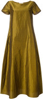 Max Mara - robe longue à forme trapèze - women - Soie/Lin/Viscose - 38