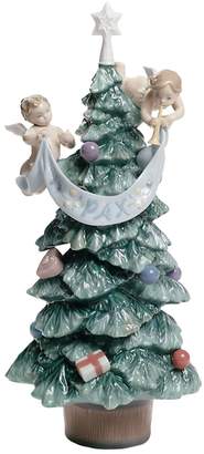 Lladro Evergreen Of Peace Tree Figurine