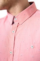 Thumbnail for your product : 7 Diamonds Men's Plastic Plant Dobby Woven Shirt