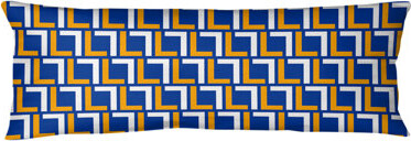 East Urban Home LA Throwback Football Luxury Square Pattern Polyester / Polyfill Body Pillow Medium Support Pillow