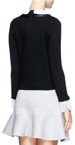 Thumbnail for your product : Nobrand Camera faux pearl appliqué collar sweater