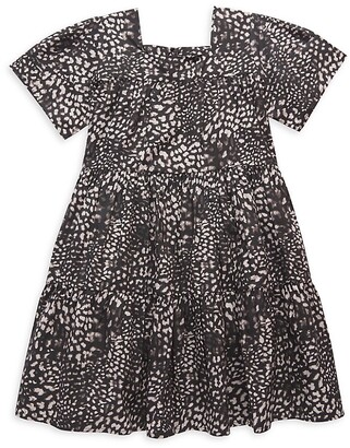 Sea Little Girl's & Girl's Calla Cheetah-Print Dress