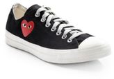 Thumbnail for your product : Comme Des Garcons Play 31436 Comme des Garcons Play Low-Top Canvas Sneakers
