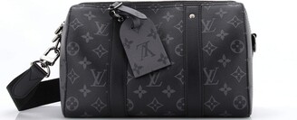 Louis Vuitton City Keepall Bag Monogram Eclipse Canvas Black