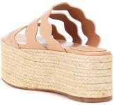 Thumbnail for your product : Chloé Lauren leather platform sandals