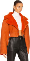 Thumbnail for your product : Off-White Shearling Jacket in Orange | FWRD