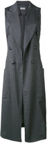 Thumbnail for your product : Alberto Biani sleeveless fitted coat