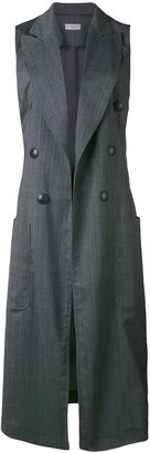 Alberto Biani sleeveless fitted coat