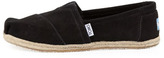 Thumbnail for your product : Toms Suede Espadrille Slip-On, Black