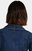 Thumbnail for your product : Barneys New York Women's Peplum-Hem Denim Trucker Jacket - Blue
