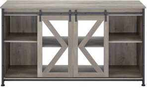 Latitude Run 80 Gallon Metal Aquarium Stand Grey With Cabinet For Organizing Fish Accessories 58.9'' L X 19.7'' W 32.6'' H Stable And Ventilated Cabinet Ideal T