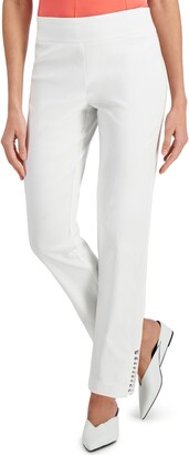 JM Collection Petite Chain-Hem Bootcut Pants, Created for Macy's