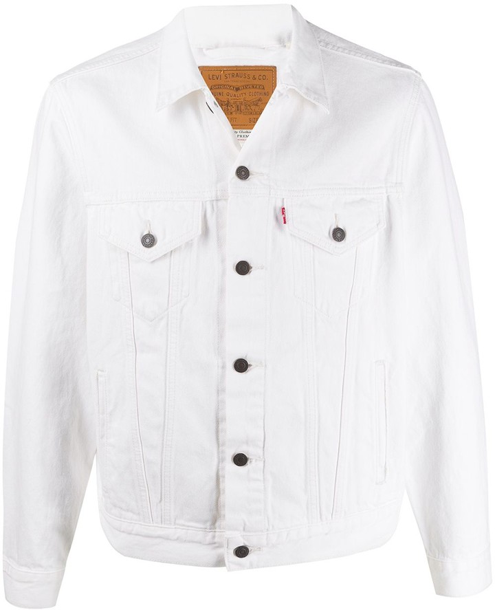 white levi jacket