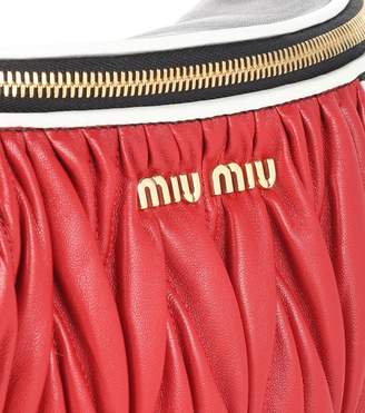 Miu Miu Matelasse leather belt bag