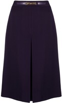 Thumbnail for your product : Céline Pre-Owned pre-owned belted A-line skirt