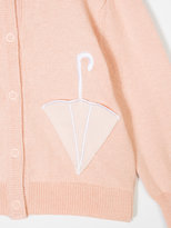 Thumbnail for your product : Stella McCartney Kids umbrella embroidered cardigan