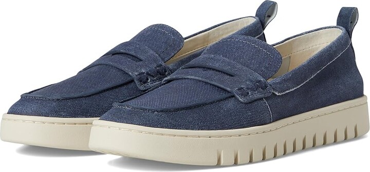 VIONIC Uptown Women's Shoes Dark Denim Suede : 10 M, Leather