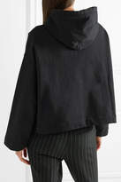 Thumbnail for your product : Acne Studios Joggy Cropped Cotton-jersey Hoodie - Black
