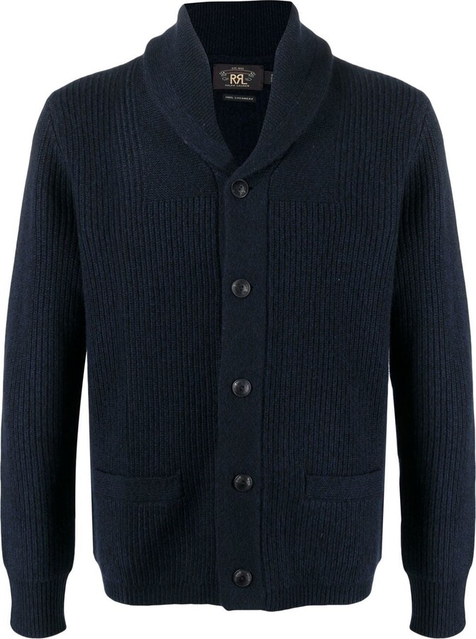 shawl collar cashmere cardigan
